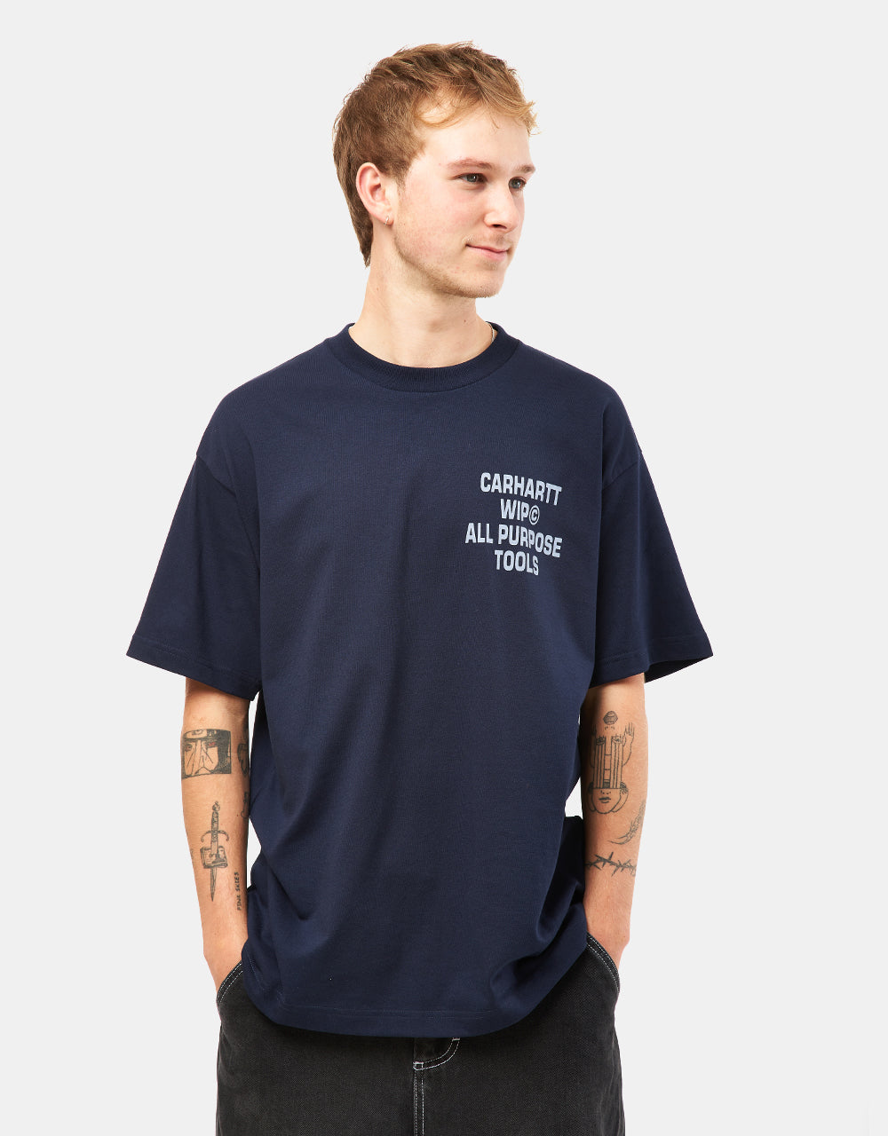 Carhartt WIP Cross Screw T-Shirt - Air Force Blue