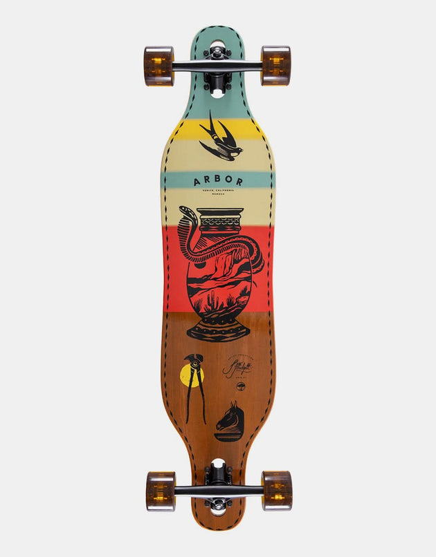 Arbor x Jess Mudget Axis 37 Drop Through Longboard - 37" x 8.5"