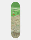 The National Skateboard Co. Tommy Toft Monks Map HC Skateboard Deck - 8.5"