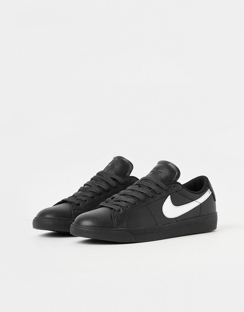 Nike SB 'Dancer' Zoom Blazer Low QS Skate Shoes - Black/Metallic Silver-Black