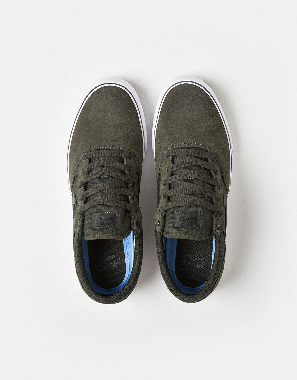 Nike SB Chron 2 Skate Shoes - Sequoia/Black-Sequoia-White