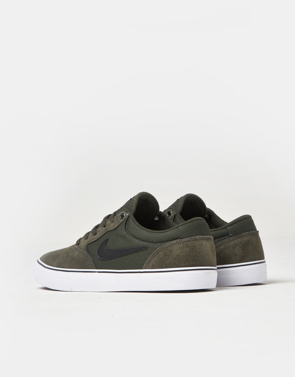 Nike SB Chron 2 Skate Shoes - Sequoia/Black-Sequoia-White