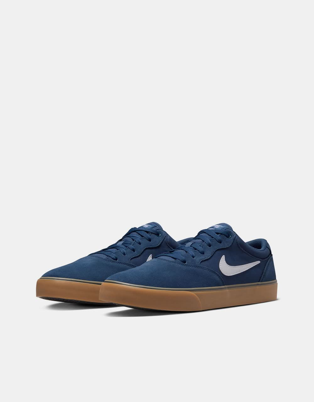 Nike SB Chron 2 Skate Shoes - Navy/White-Navy-Gum Lt Brown-Black