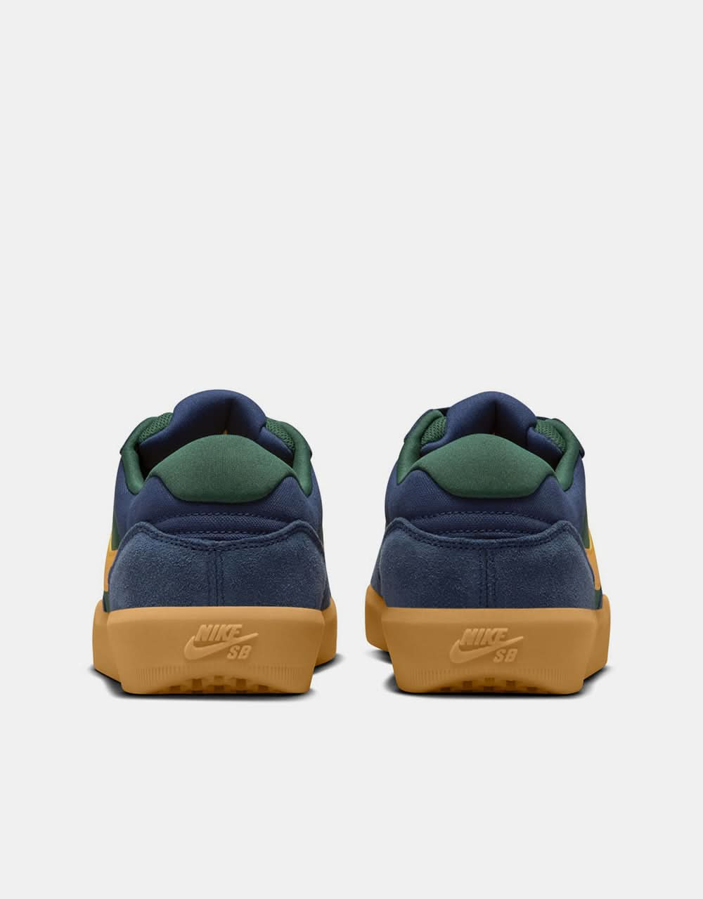 Nike SB Force 58 Skate Shoes - Midnight Navy/Univ Gold-Fir-Gum Lt Brown