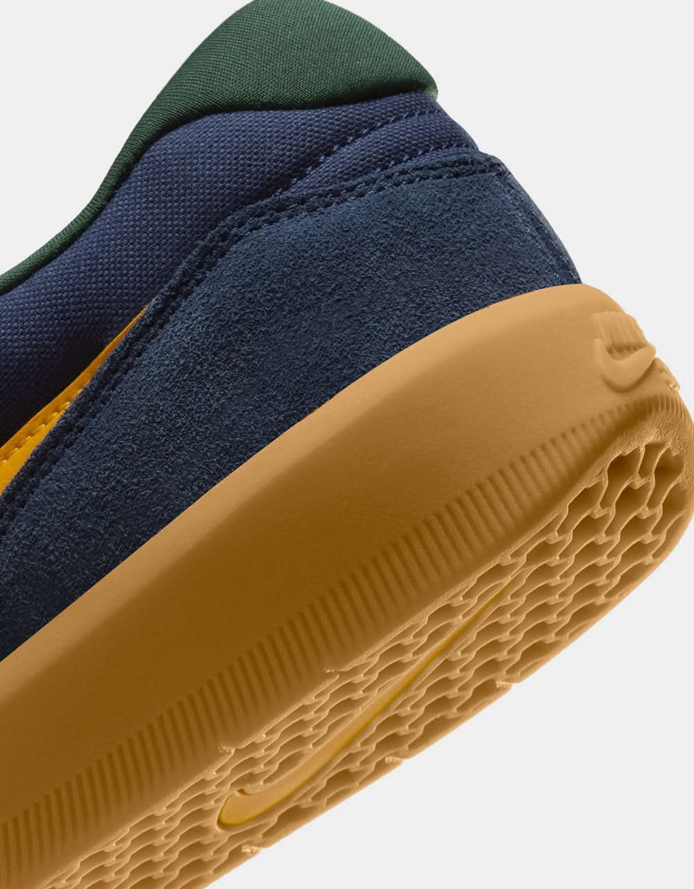 Nike SB Force 58 Skate Shoes - Midnight Navy/Univ Gold-Fir-Gum Lt Brown