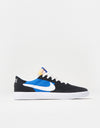 Nike SB Heritage Vulc Skate Shoes - Black/White-Signal Blue-Safety Orange-Black