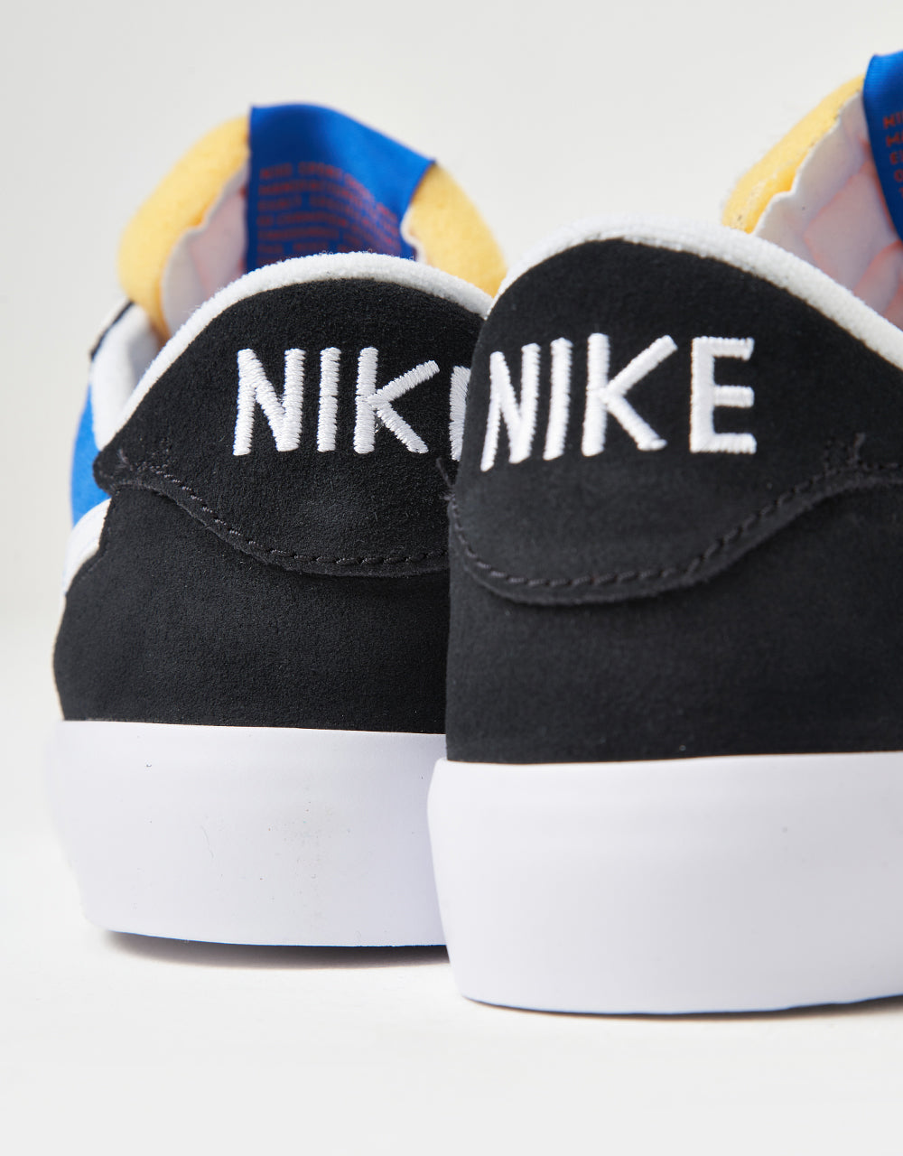 Nike SB Heritage Vulc Skate Shoes - Black/White-Signal Blue-Safety Orange-Black