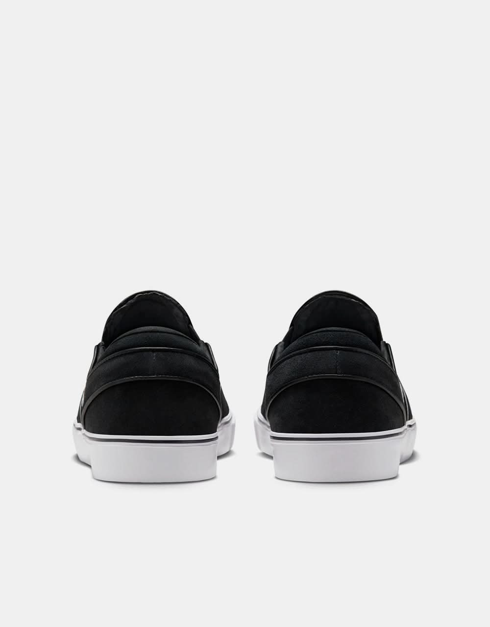 Nike SB Janoski+ Slip Skate Shoes - Black/White-Black-Black-White