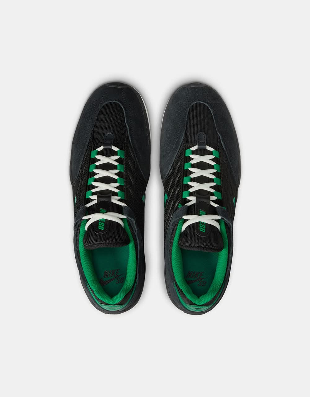 Nike SB Vertebrae Skate Shoes - Black/Malachite-Black-Summit White