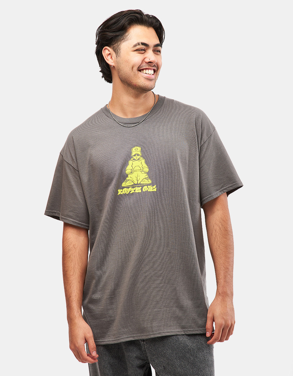 Route One 9TS T-Shirt - Charcoal