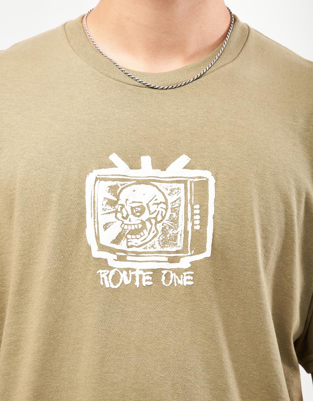 Route One Skelevison T-Shirt - Prairie Dust