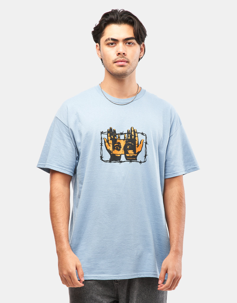 Route One Gaze T-Shirt - Stone Blue