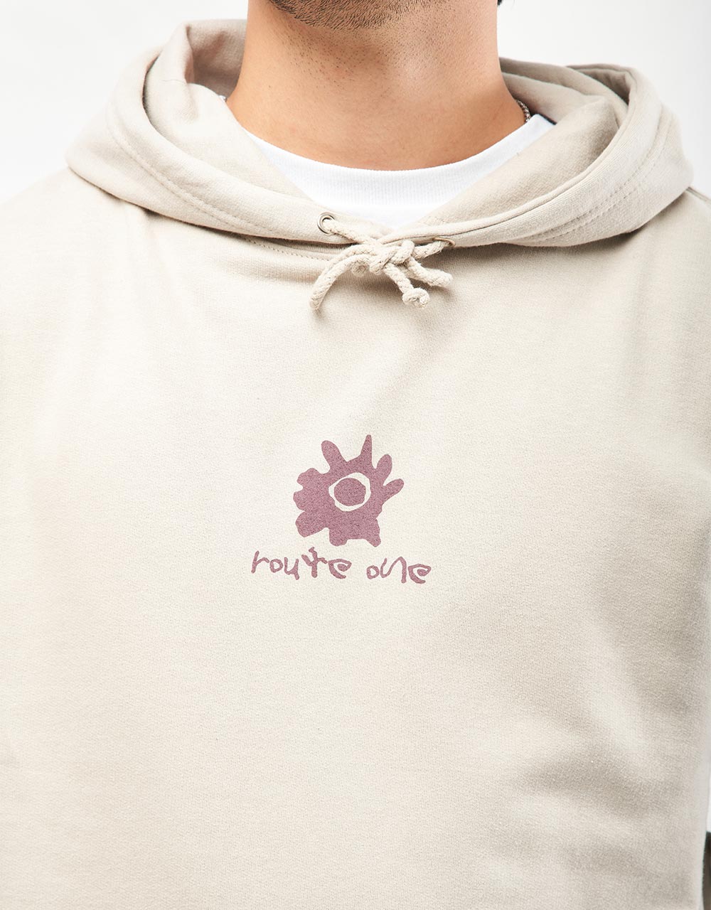 Route One Idols Pullover Hoodie - Natural Stone