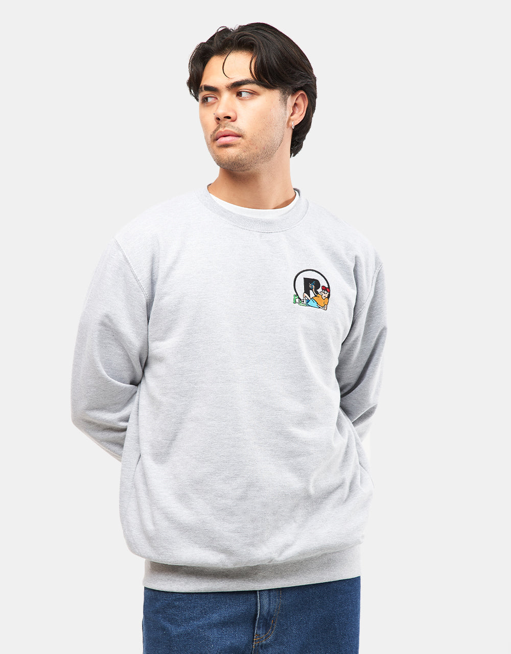 Route One Relax Sweatshirt - Heather Grey