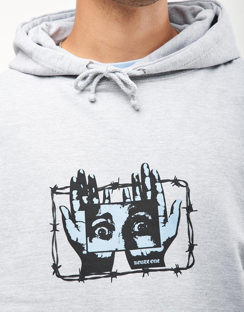 Route One Gaze Pullover Hoodie - Heather Grey