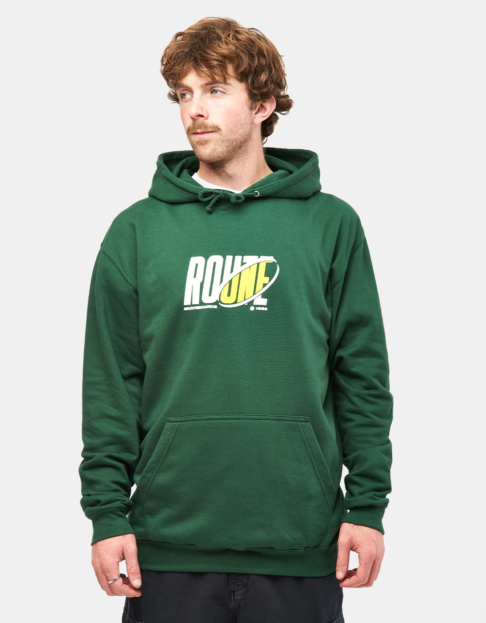 Route One Reveal Pullover Hoodie - Bottle Green