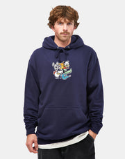 Route One Animal Gang Pullover Hoodie - Oxford Navy