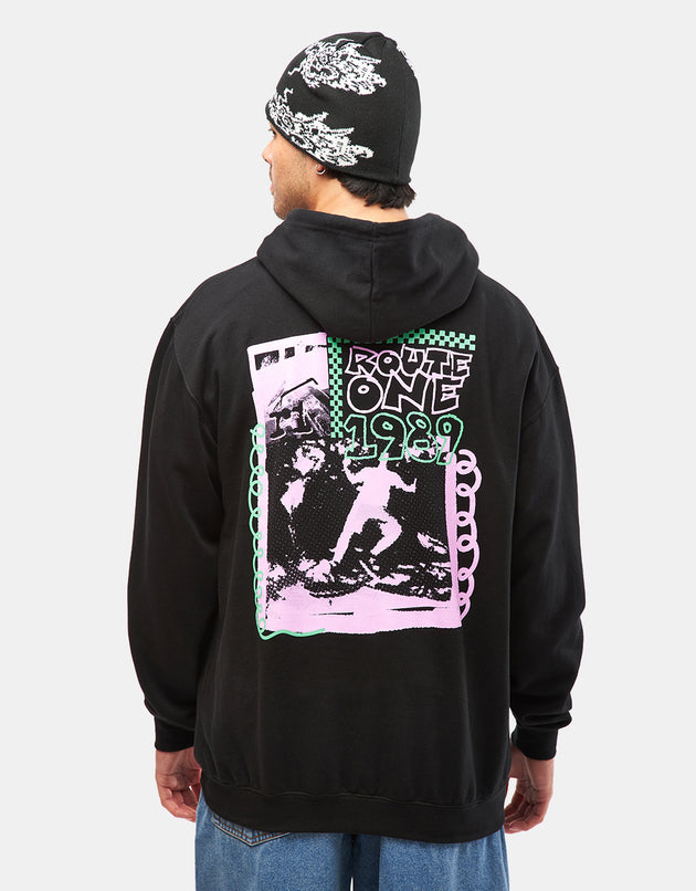 Route One Eighteez Pullover Hoodie - Deep Black