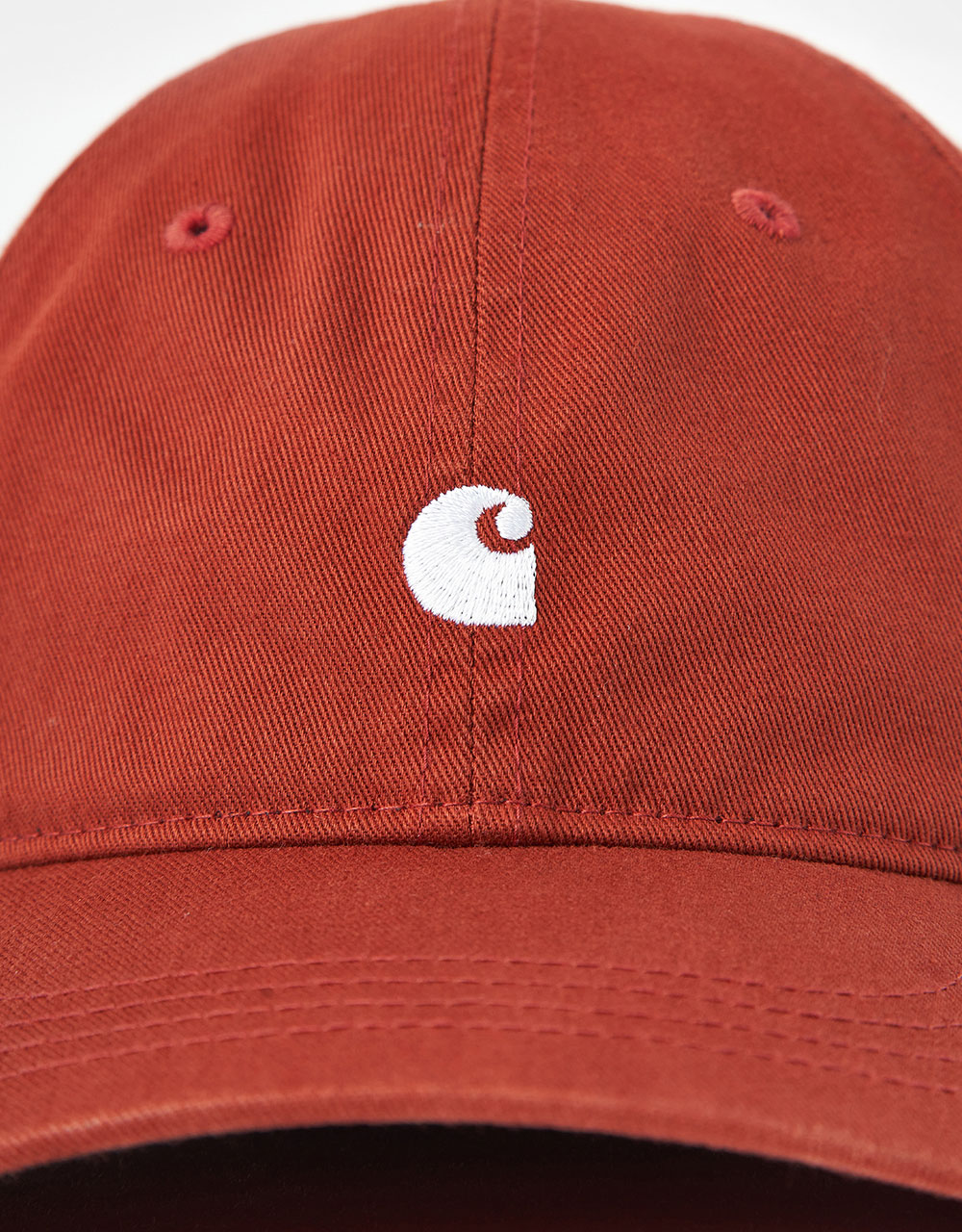 Carhartt WIP Madison Logo Cap - Vermillion/White