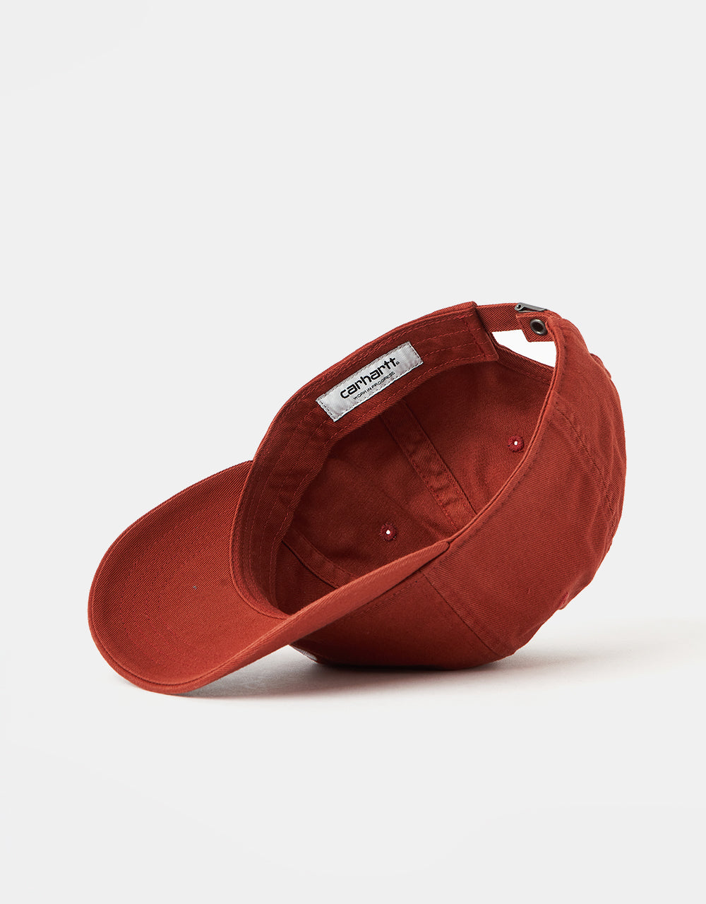 Carhartt WIP Madison Logo Cap - Vermillion/White