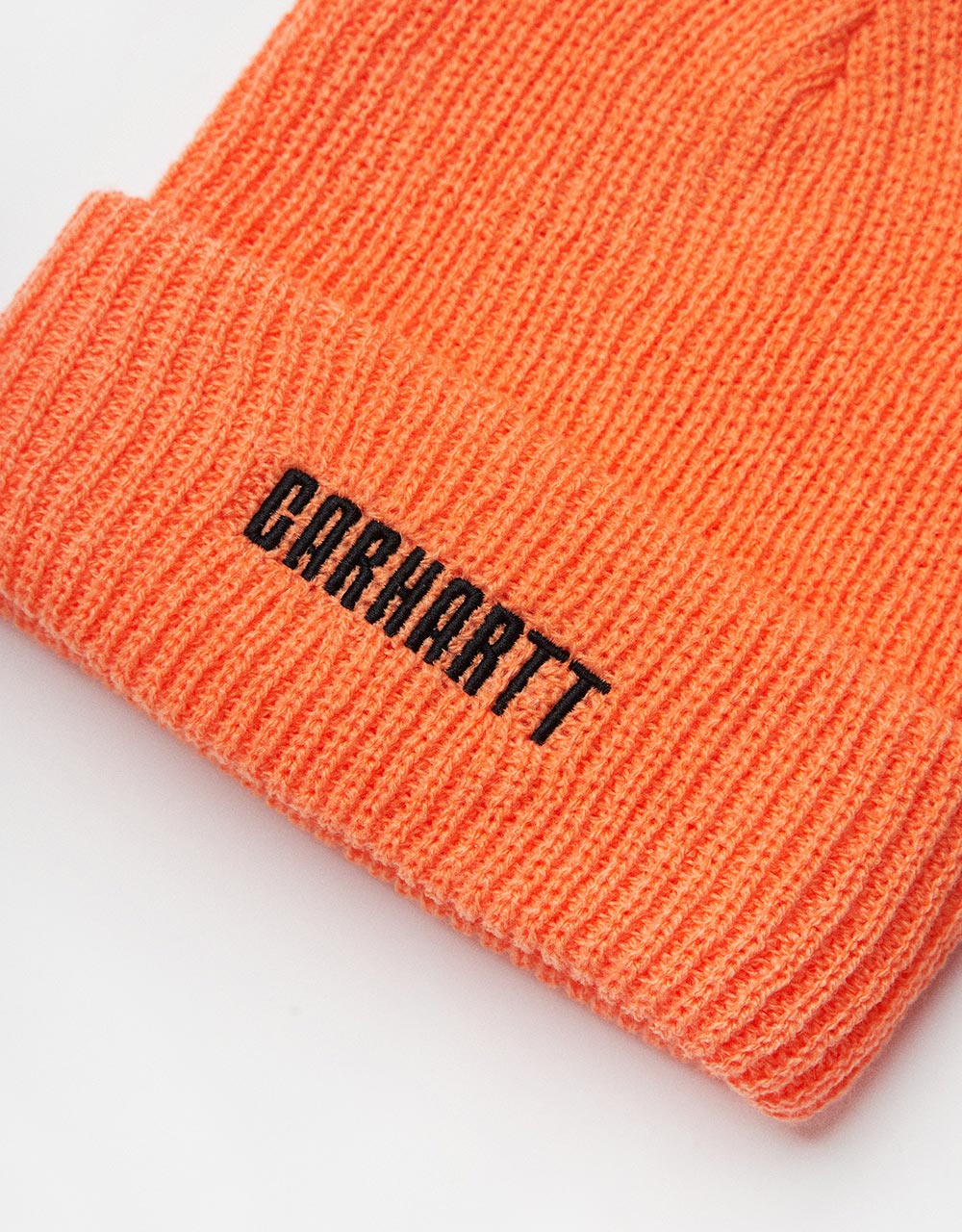 Carhartt WIP Industry Beanie - Lumo Orange/Black