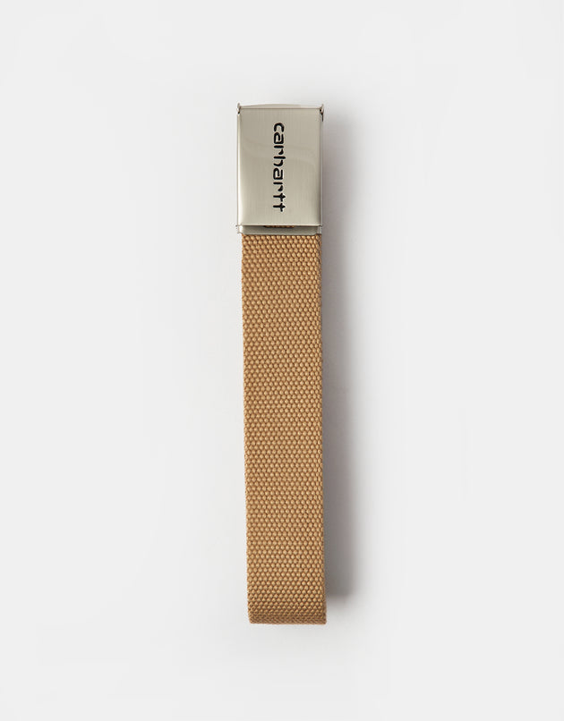 Carhartt WIP Chrome Clip Web Belt - Dusty H Brown