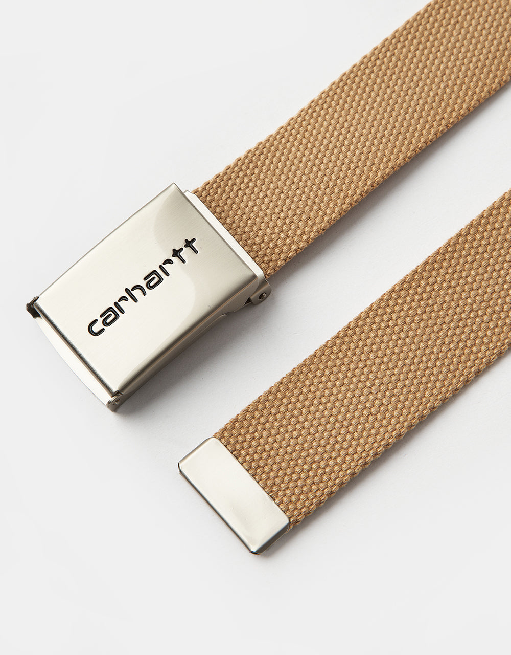 Carhartt WIP Chrome Clip Web Belt - Dusty H Brown