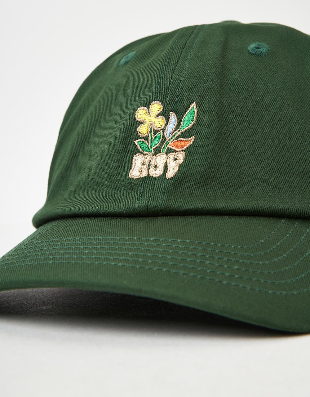 HUF Bloom Curved Visor Cap - Hunter Green