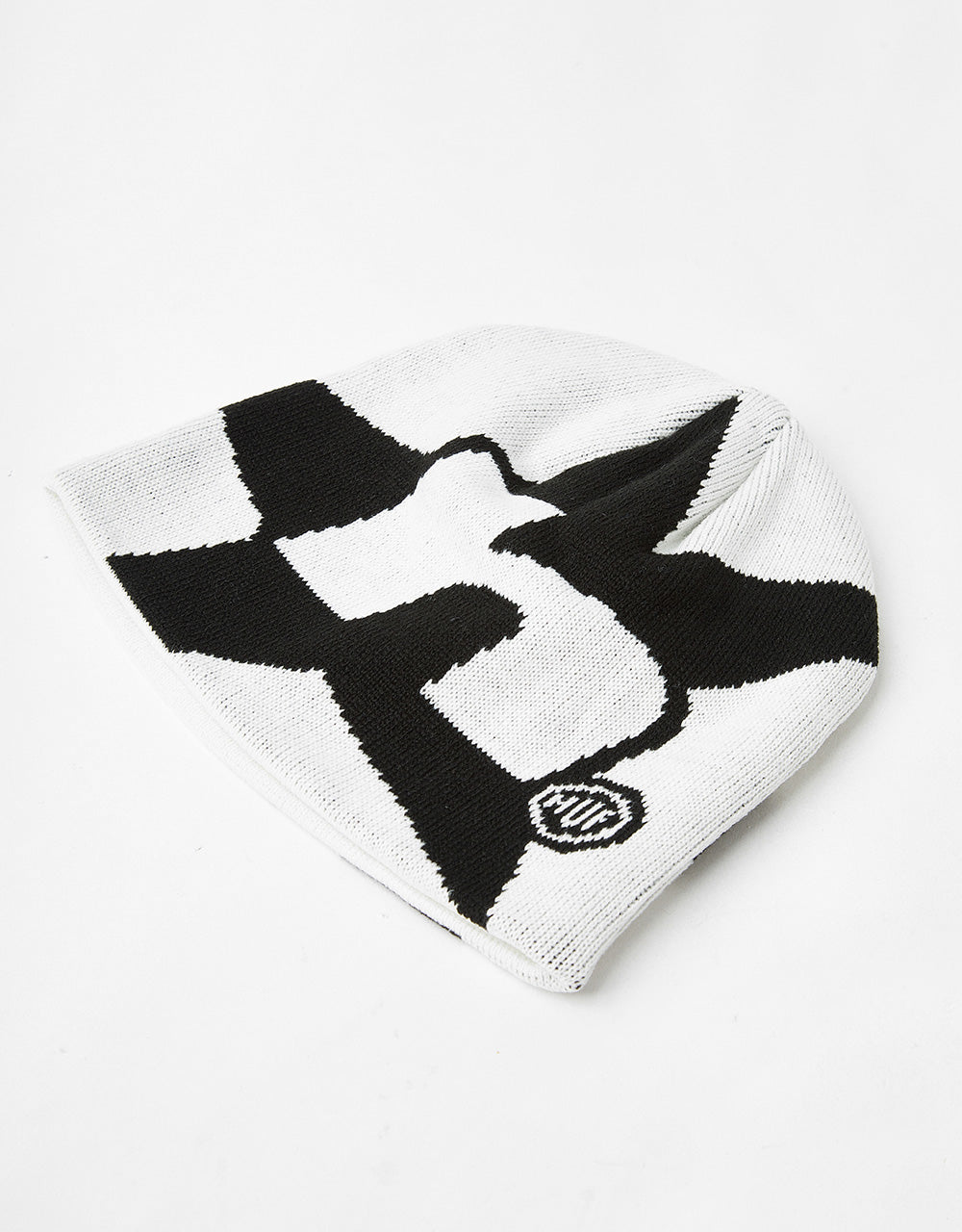 HUF H Star Skull Beanie - White