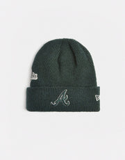 New Era Atlanta Braves World Series Patch Beanie - Dark Green