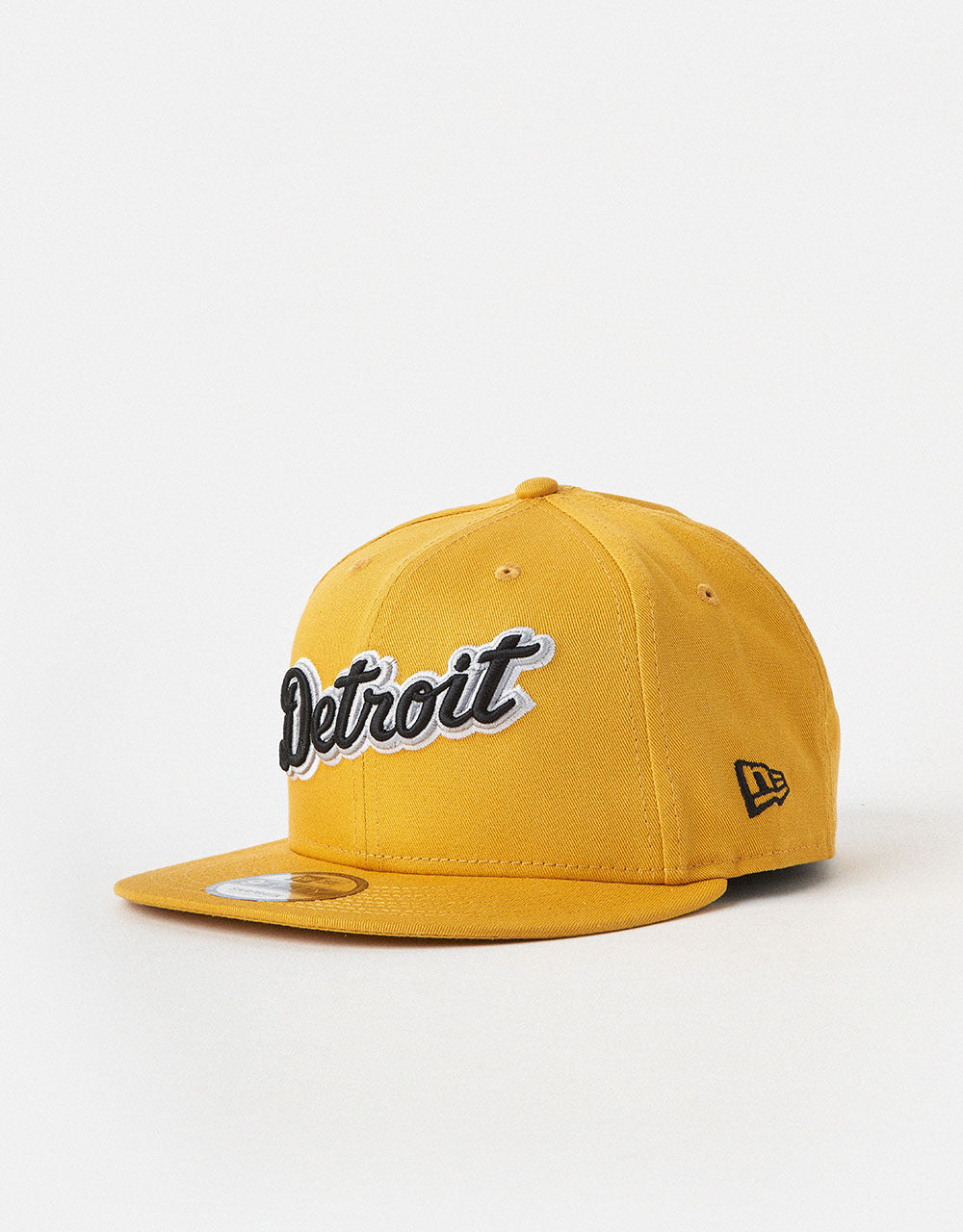 New Era 9Fifty® Detroit Tigers Wordmark Patch Snapback Cap - Yellow Mustard