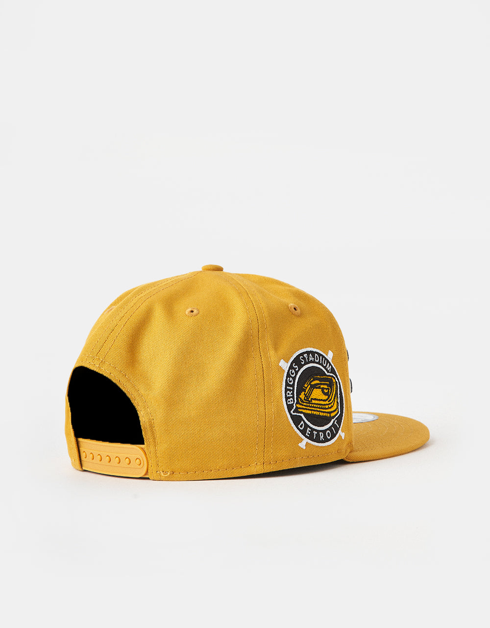 New Era 9Fifty® Detroit Tigers Wordmark Patch Snapback Cap - Yellow Mustard