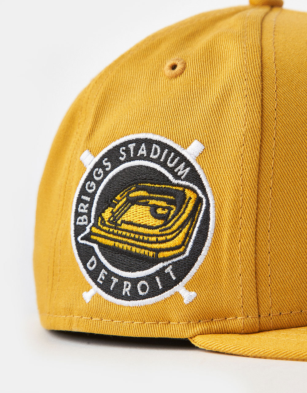 New Era 9Fifty® Detroit Tigers Wordmark Patch Snapback Cap - Yellow Mustard