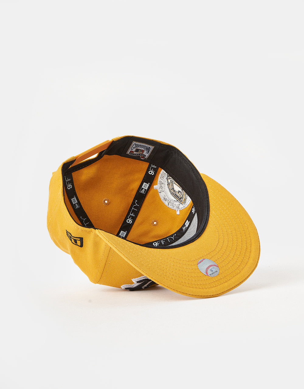 New Era 9Fifty® Detroit Tigers Wordmark Patch Snapback Cap - Yellow Mustard