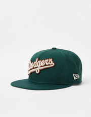 New Era 9Fifty® Los Angeles Dodgers Wordmark Patch Snapback Cap - Dark