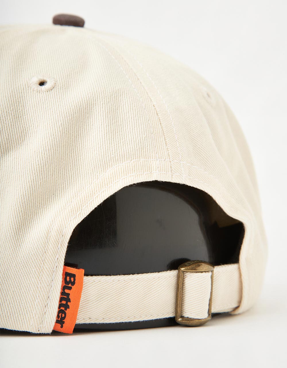 Butter Goods Art 6 Panel Strapback Cap - Natural/Dusk