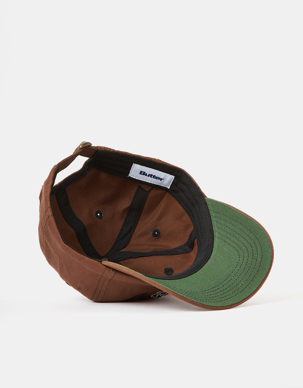 Butter Goods Frenzy 6 Panel Strapback Cap - Walnut