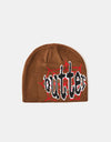 Butter Goods Frenzy Skully Beanie - Brown