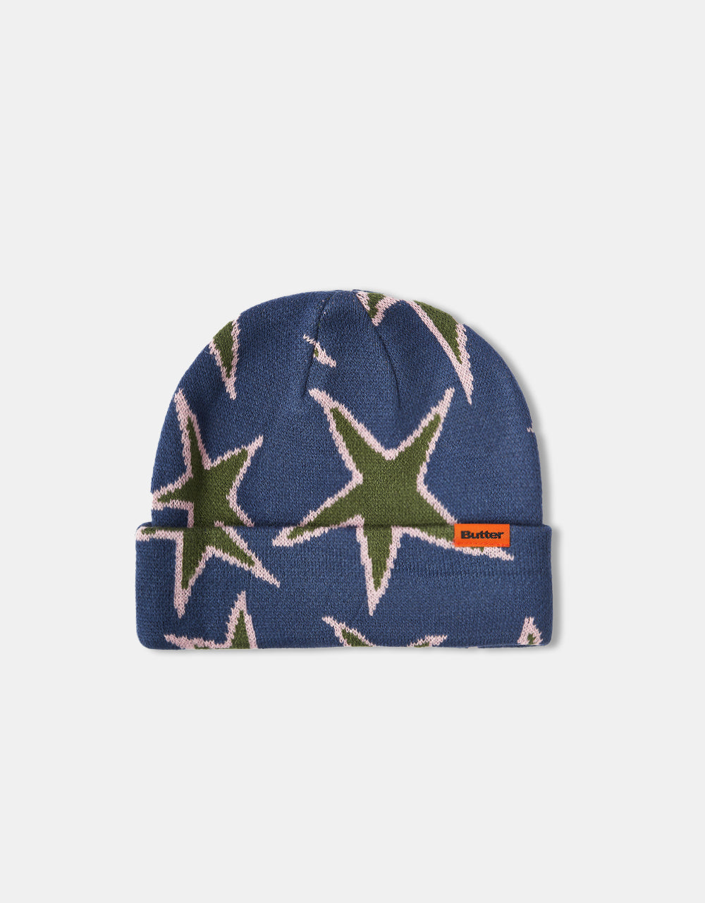 Butter Goods Stars Cuff Beanie - Prussian