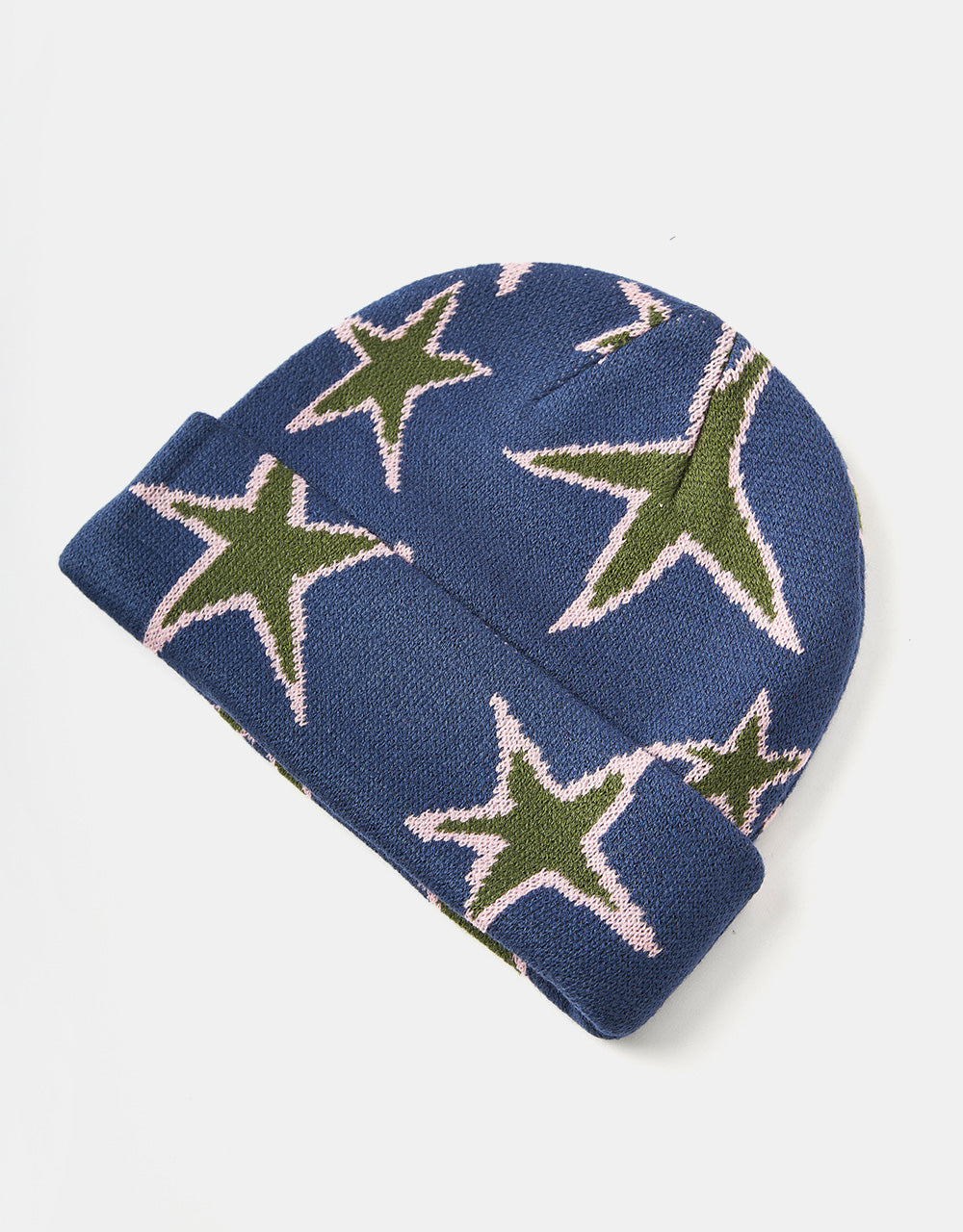 Butter Goods Stars Cuff Beanie - Prussian