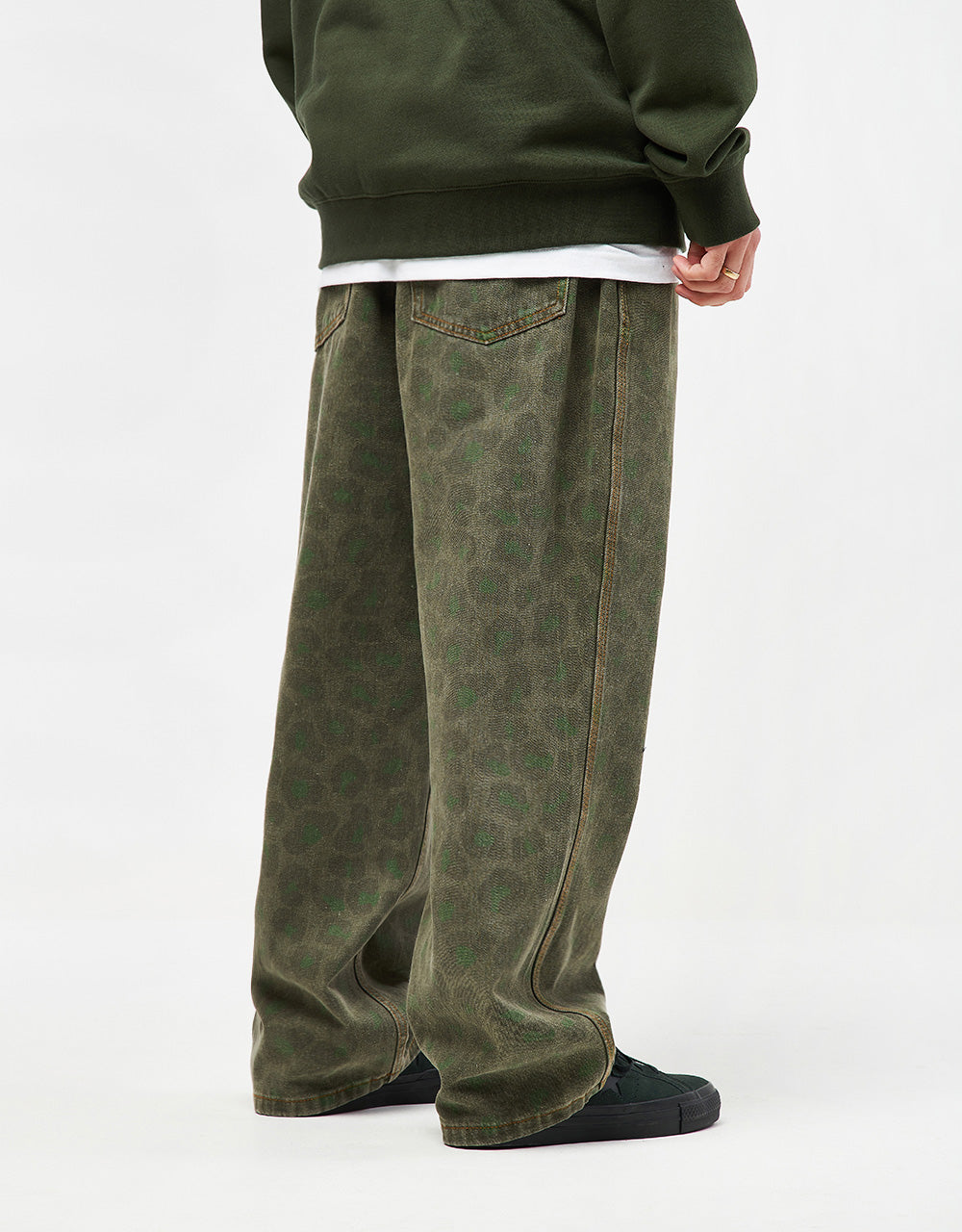 Butter Goods Leopard Denim Jeans - Army