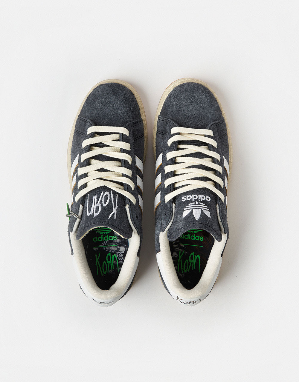 adidas x Korn Campus 2 Shoes - Carbon/White/Off White