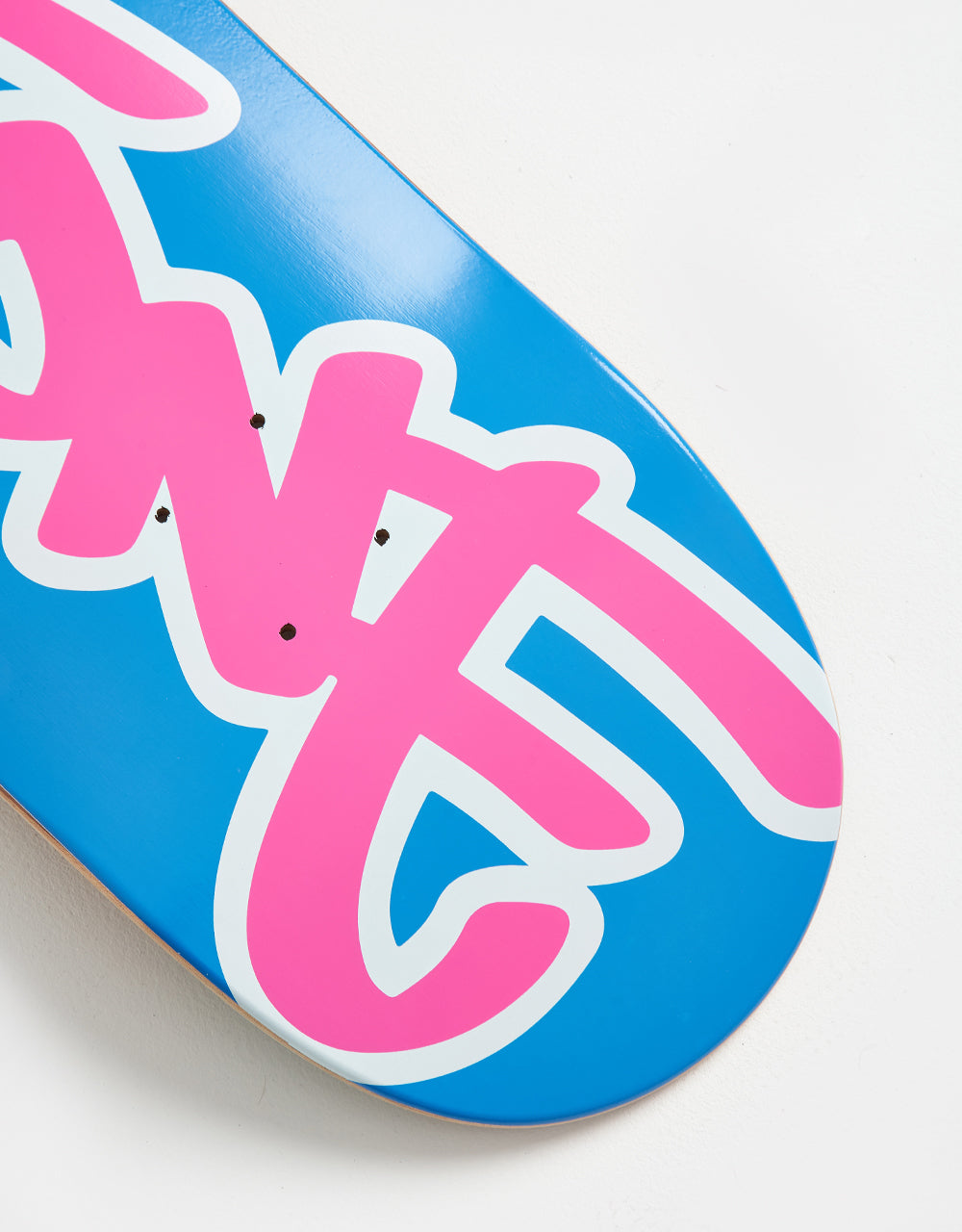 Route One Bricks Tag Skateboard Deck - Blue/Pink