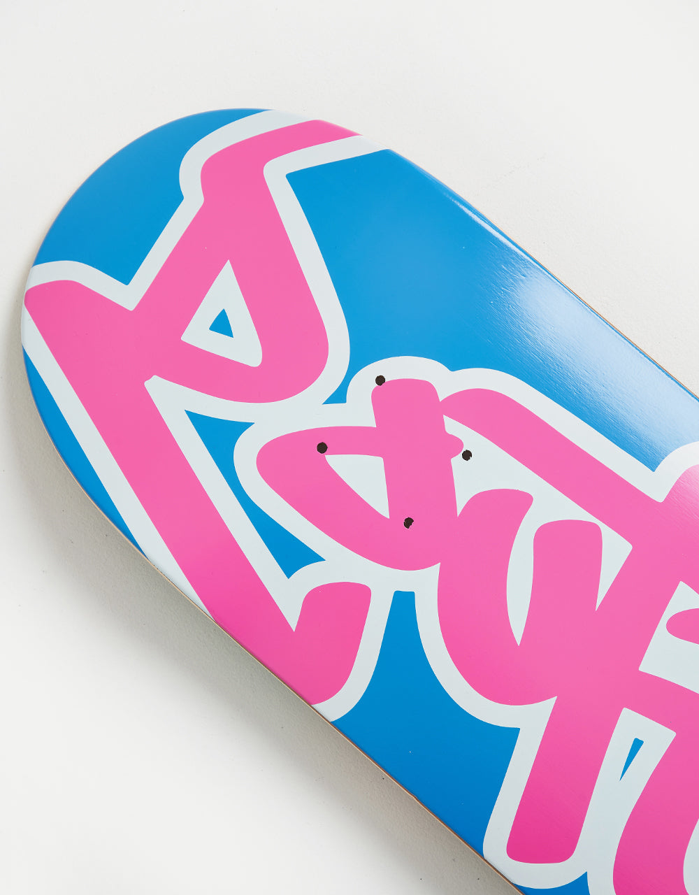 Route One Bricks Tag Skateboard Deck - Blue/Pink