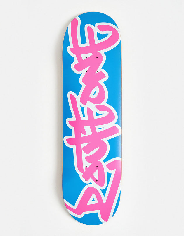 Route One Bricks Tag Skateboard Deck - Blue/Pink