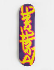 Route One Bricks Tag Skateboard Deck - Purple/Yellow