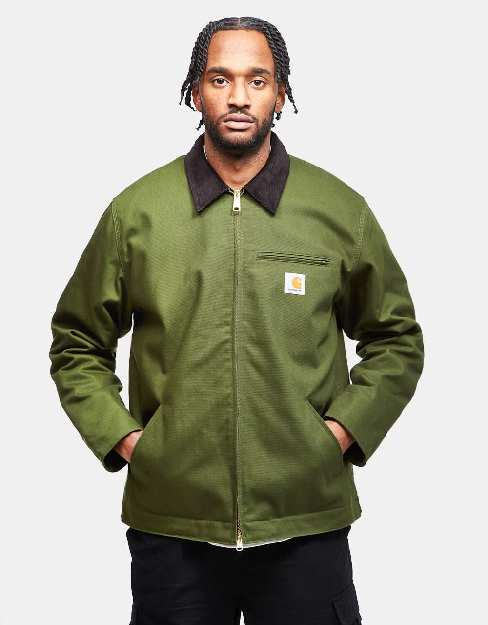 Carhartt WIP Detroit Jacket (Winter) - Tarragon/Black (Rigid)