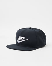 Nike Futura Dri-FIT Pro Structured Snapback Cap - Black/Black/Black/White