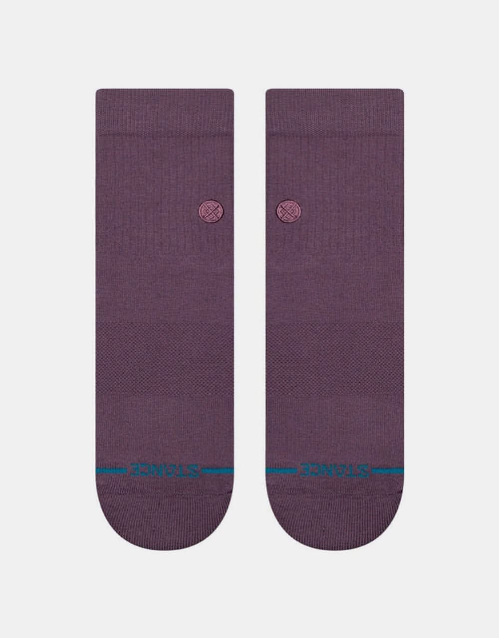 Stance Icon Quarter Classic Crew Socks - Grape