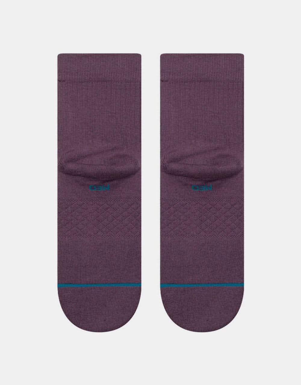 Stance Icon Quarter Classic Crew Socks - Grape